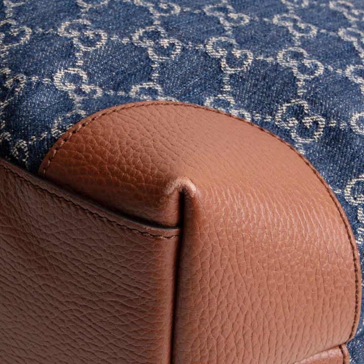 GUCCI Denim GG Monogram Ophidia Shopping Tote OUTLET FINAL SALE