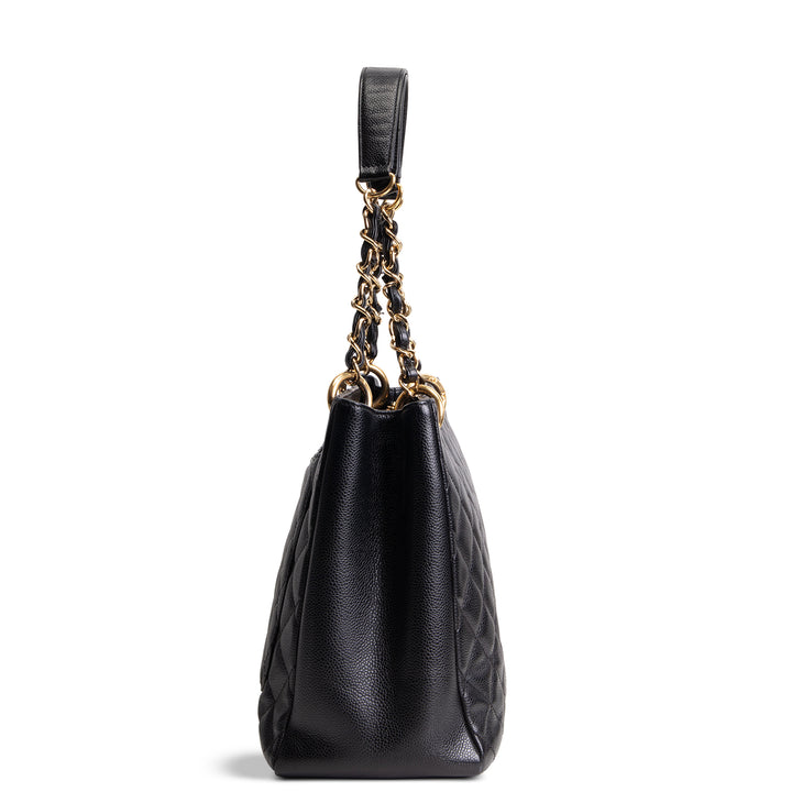 CHANEL Caviar Quilted Grand Shopping Tote - Black
