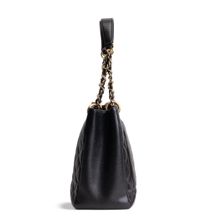 CHANEL Caviar Quilted Grand Shopping Tote - Black
