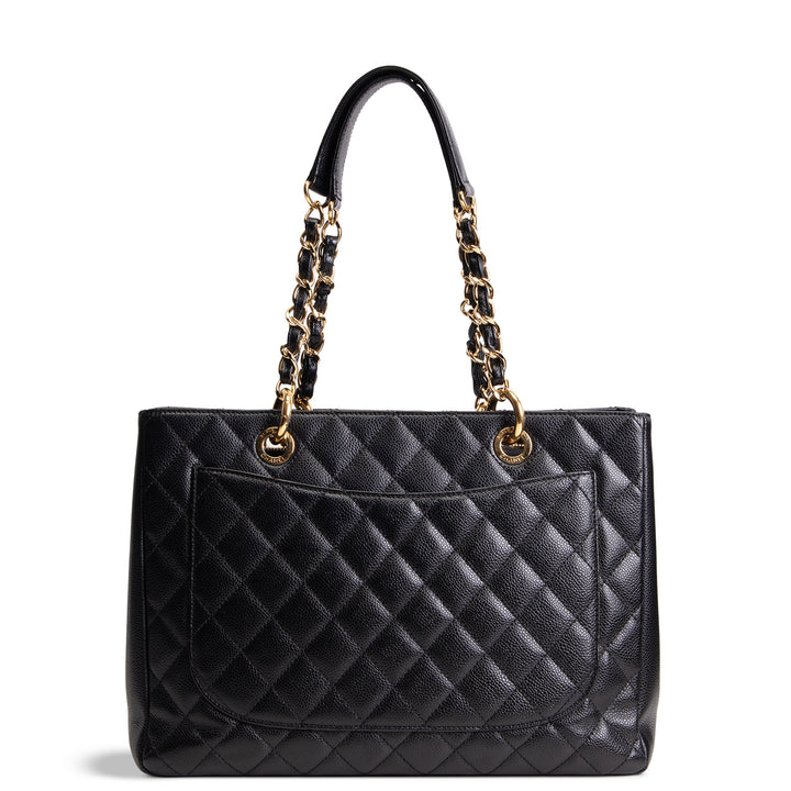 CHANEL Caviar Quilted Grand Shopping Tote - Black