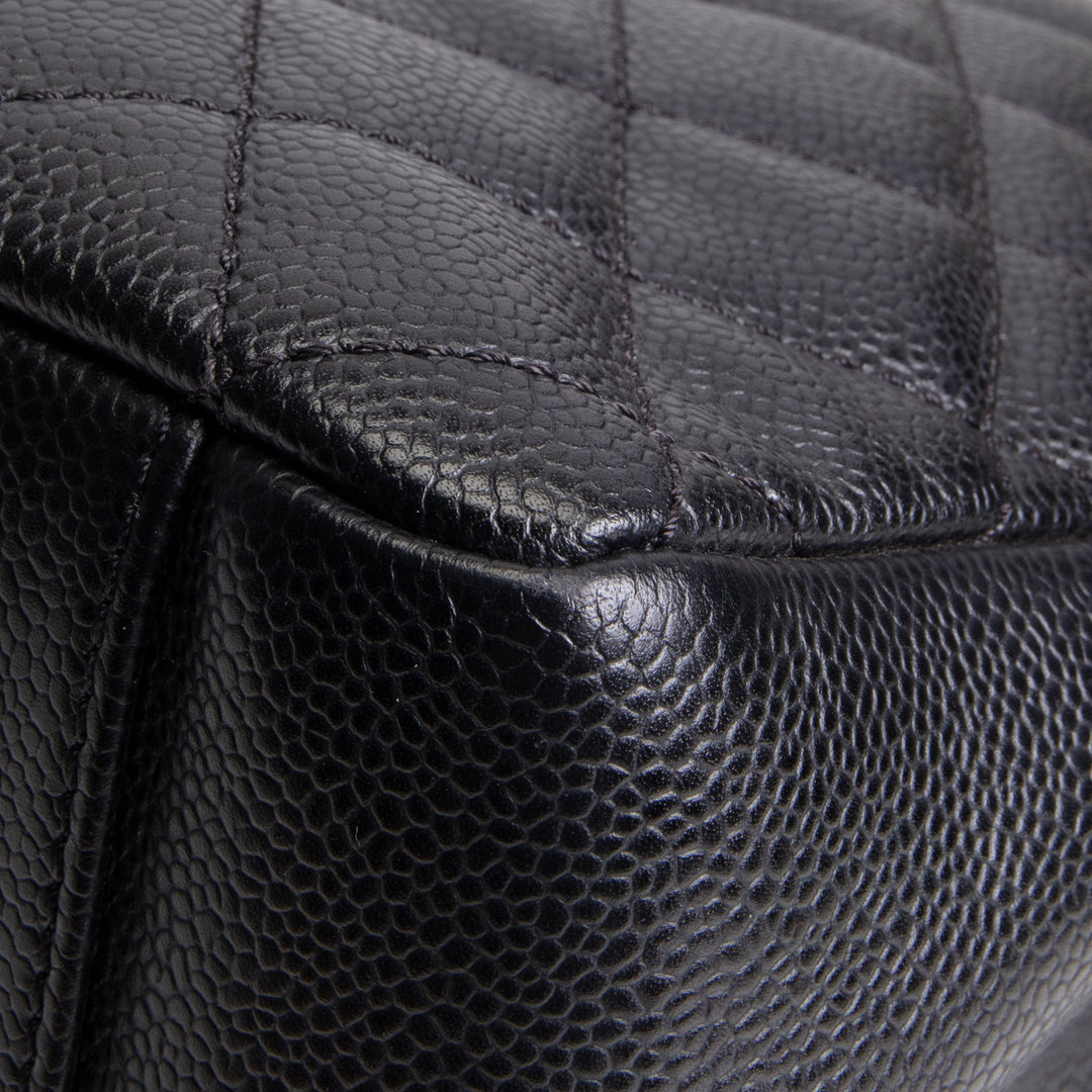 CHANEL Caviar Quilted Grand Shopping Tote - Black