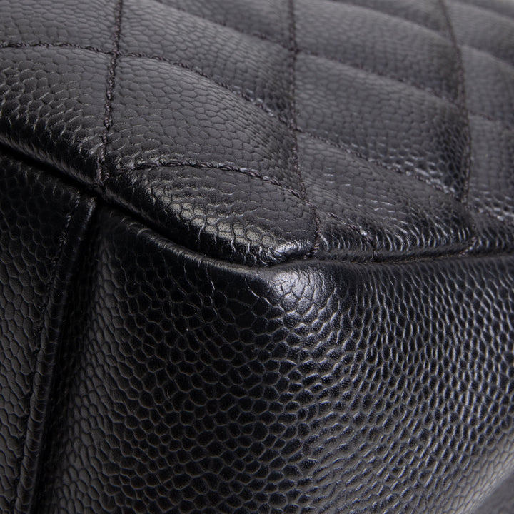 CHANEL Caviar Quilted Grand Shopping Tote - Black