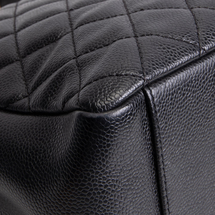 CHANEL Caviar Quilted Grand Shopping Tote - Black