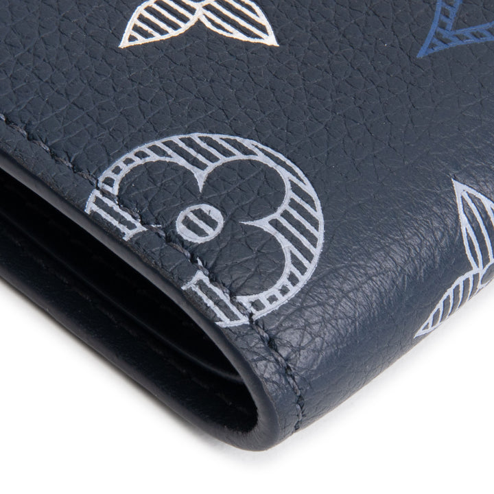 LOUIS VUITTON Monogram Shadow Multiple Wallet - Navy Blue