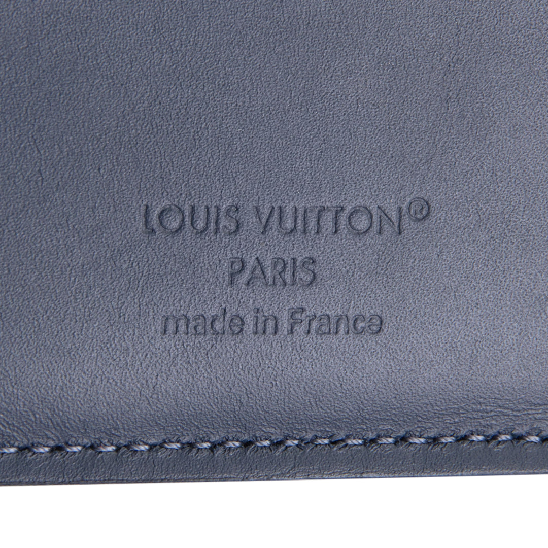 LOUIS VUITTON Monogram Shadow Multiple Wallet - Navy Blue