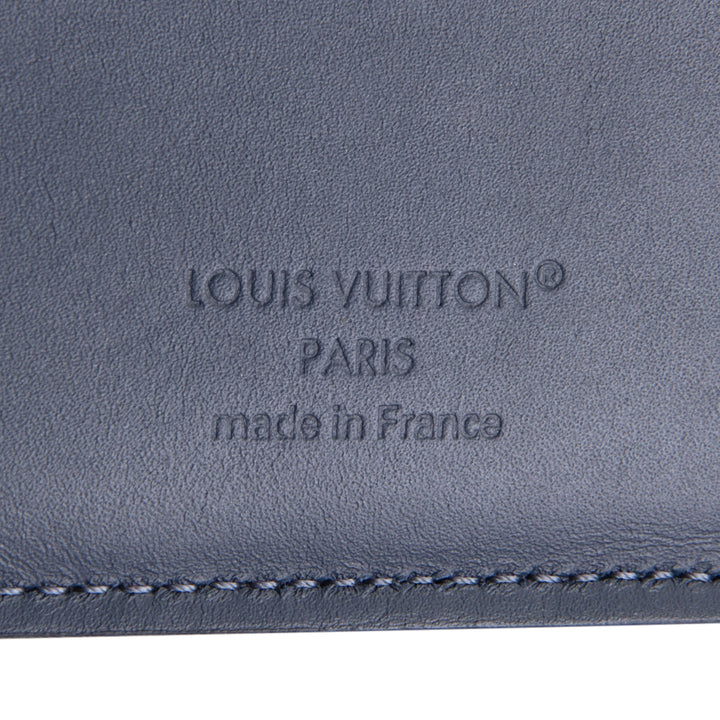 LOUIS VUITTON Monogram Shadow Multiple Wallet - Navy Blue