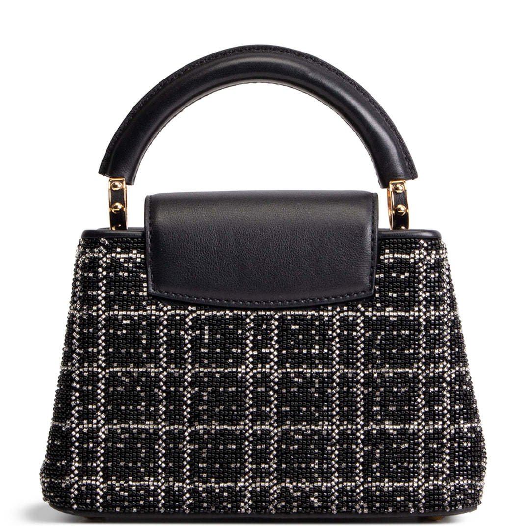 LOUIS VUITTON Beaded Mini Capucines - Black