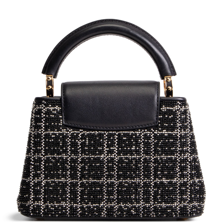 LOUIS VUITTON Beaded Mini Capucines - Black