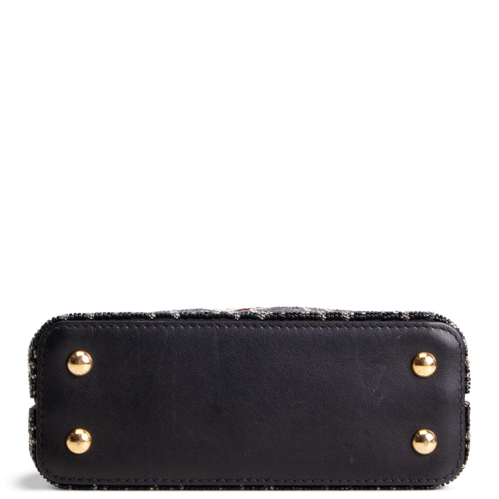 LOUIS VUITTON Beaded Mini Capucines - Black