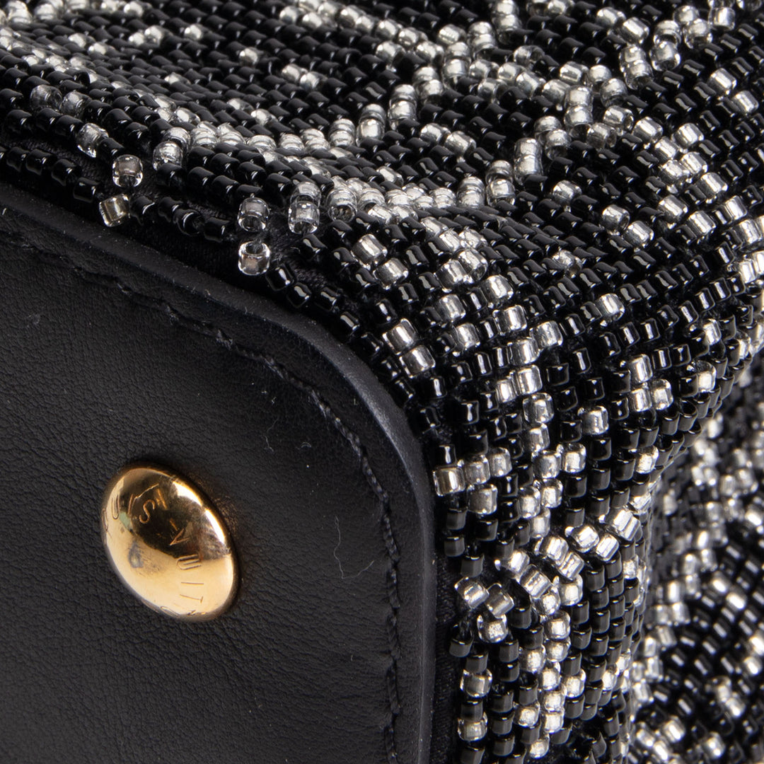 LOUIS VUITTON Beaded Mini Capucines - Black