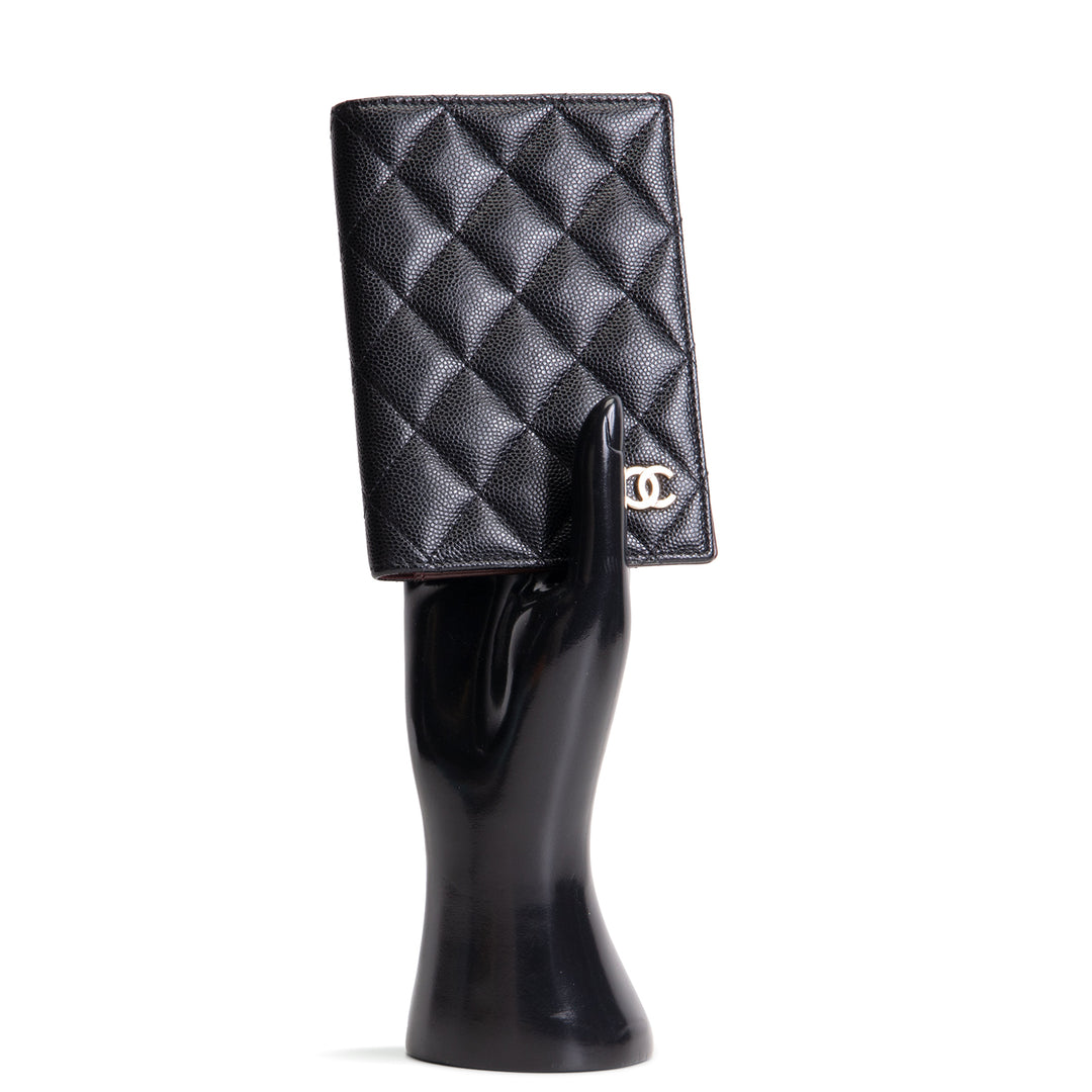 CHANEL Classic Passport Cover - Quilted Caviar