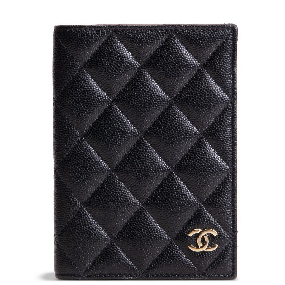 CHANEL Classic Passport Cover - Quilted Caviar