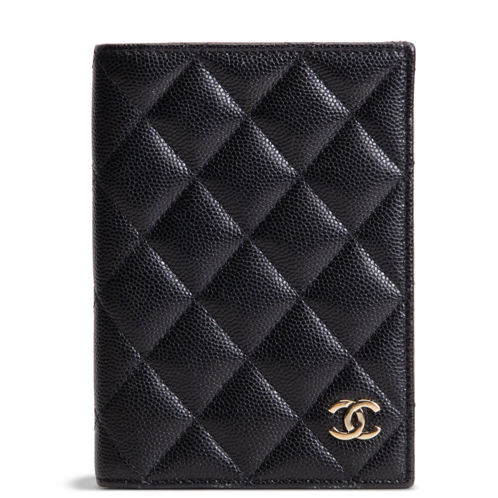 CHANEL Classic Passport Cover - Quilted Caviar
