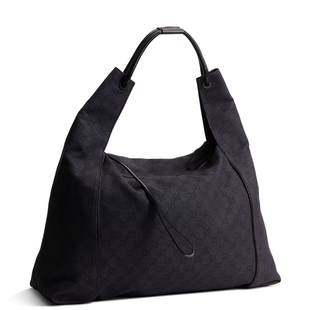 GUCCI GG Denim Large Hobo