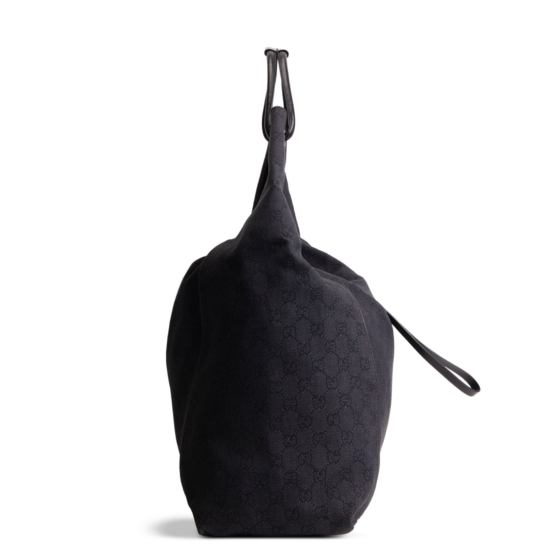 GUCCI GG Denim Large Hobo