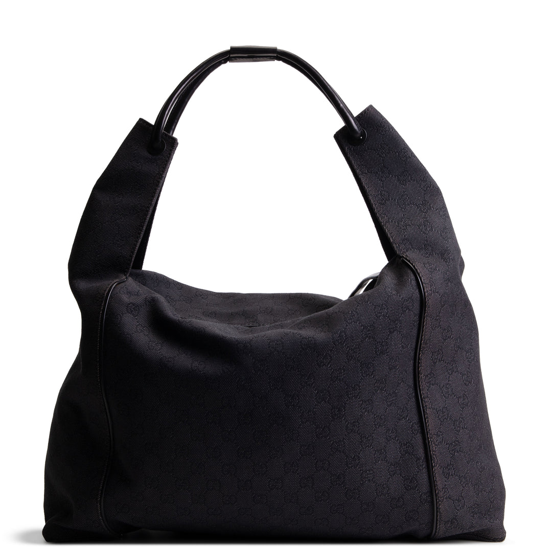GUCCI GG Denim Large Hobo