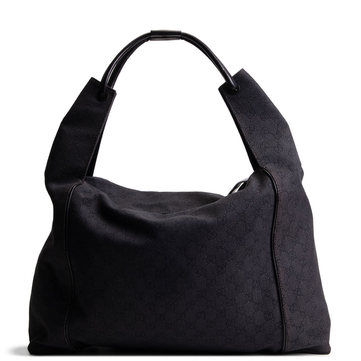 GUCCI GG Denim Large Hobo