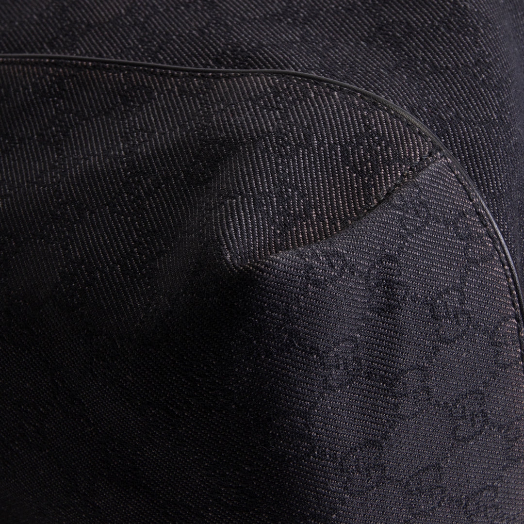 GUCCI GG Denim Large Hobo