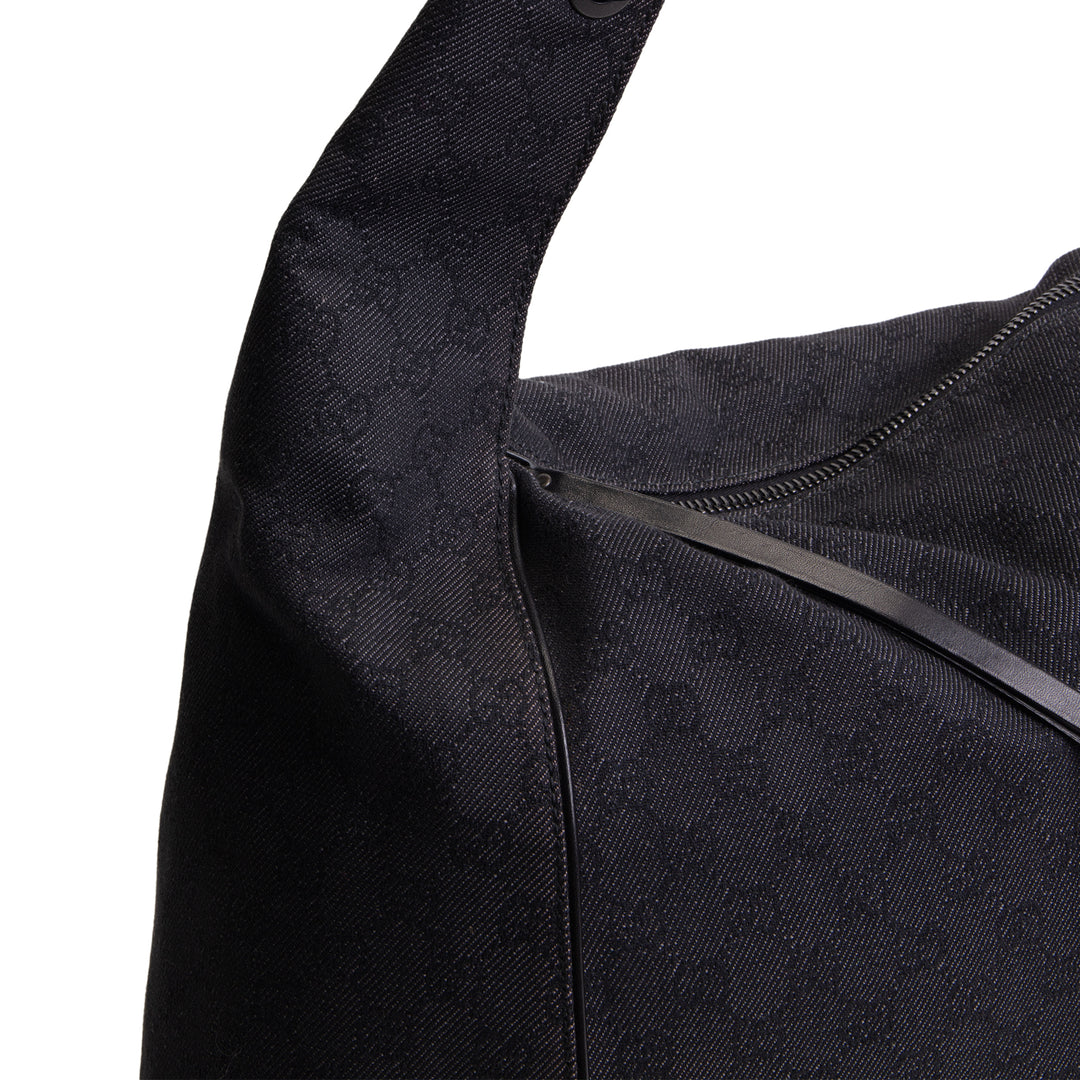 GUCCI GG Denim Large Hobo