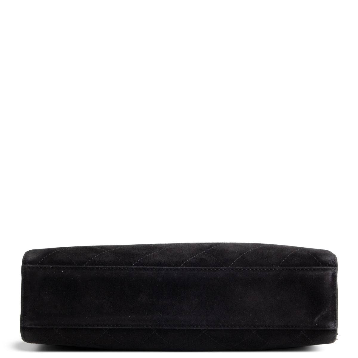 CHANEL Vintage Quilted Suede Shoulder Bag