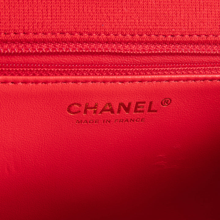 CHANEL Quilted Jersey Roll Clutch