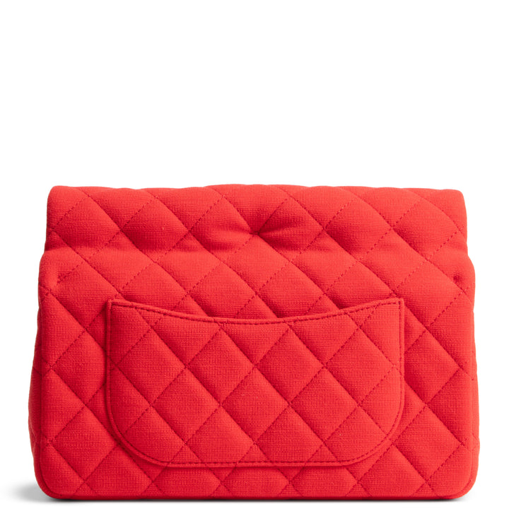 CHANEL Quilted Jersey Roll Clutch