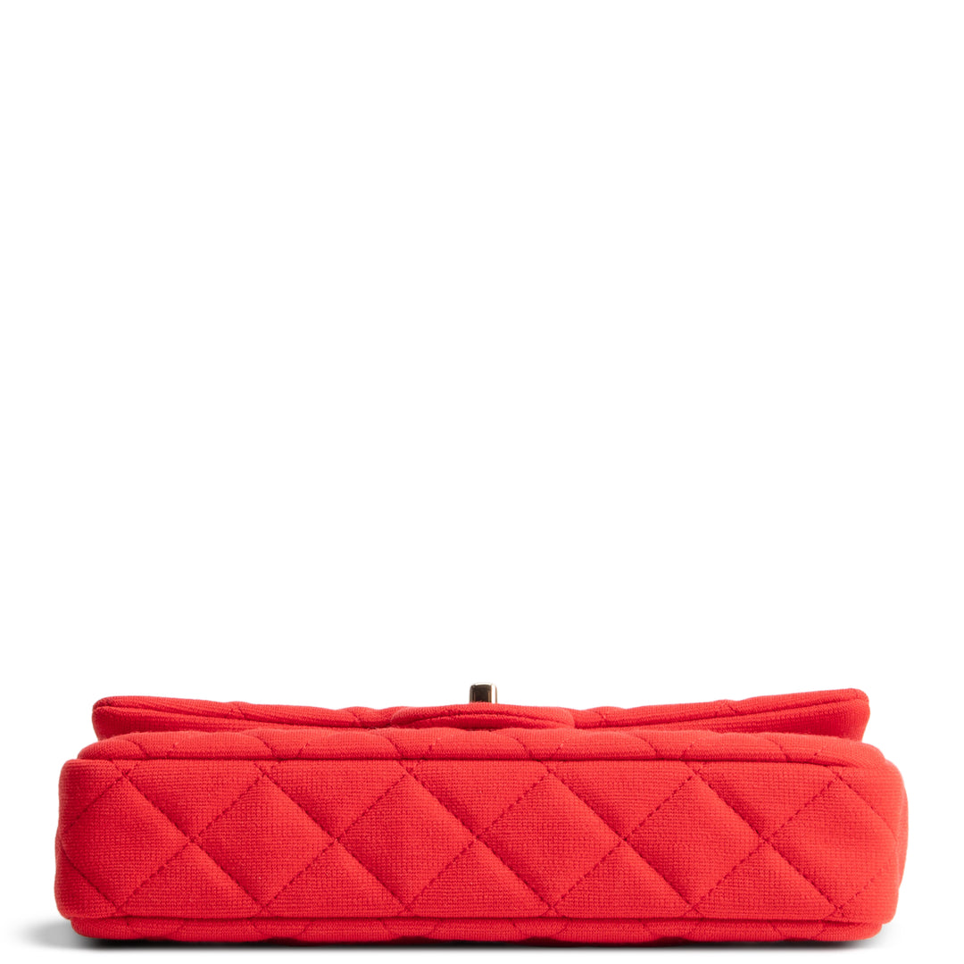 CHANEL Quilted Jersey Roll Clutch