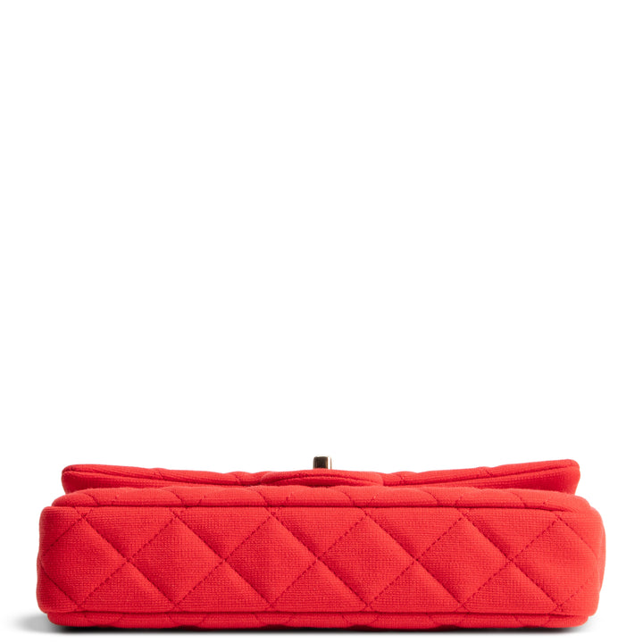 CHANEL Quilted Jersey Roll Clutch