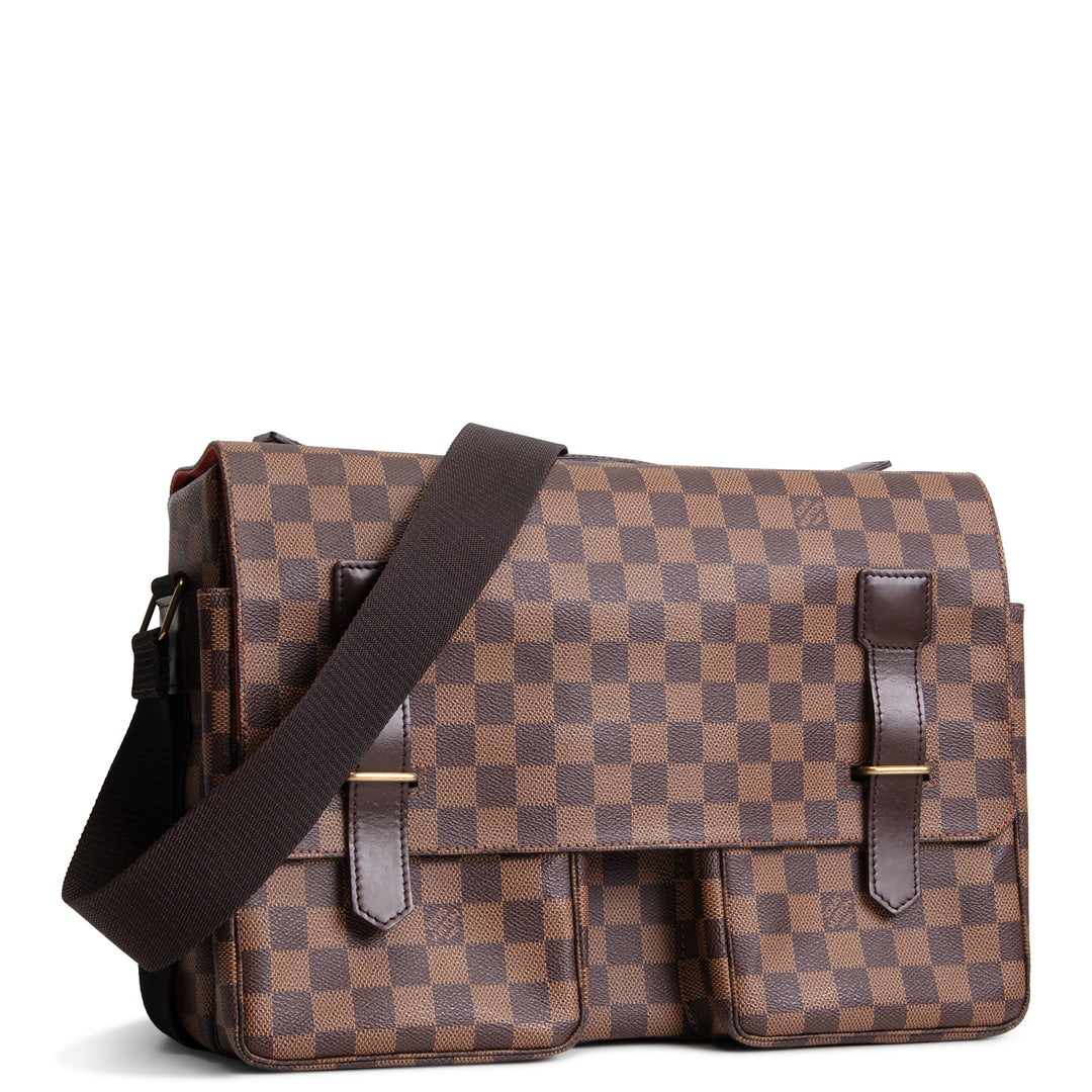 LOUIS VUITTON Damier Ebene Broadway Messenger Bag MM