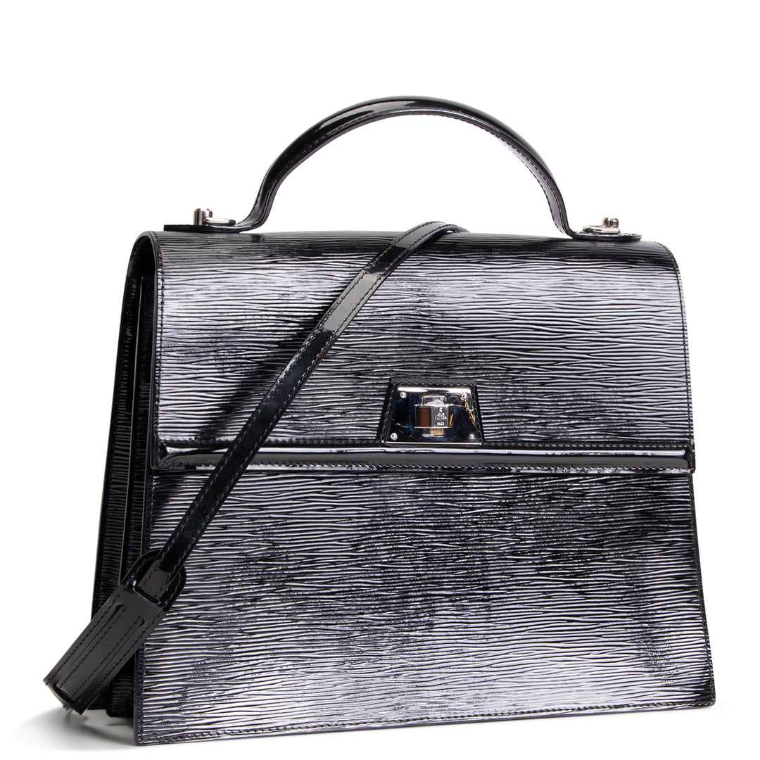 LOUIS VUITTON Epi Electric Sevigne Satchel GM - Black