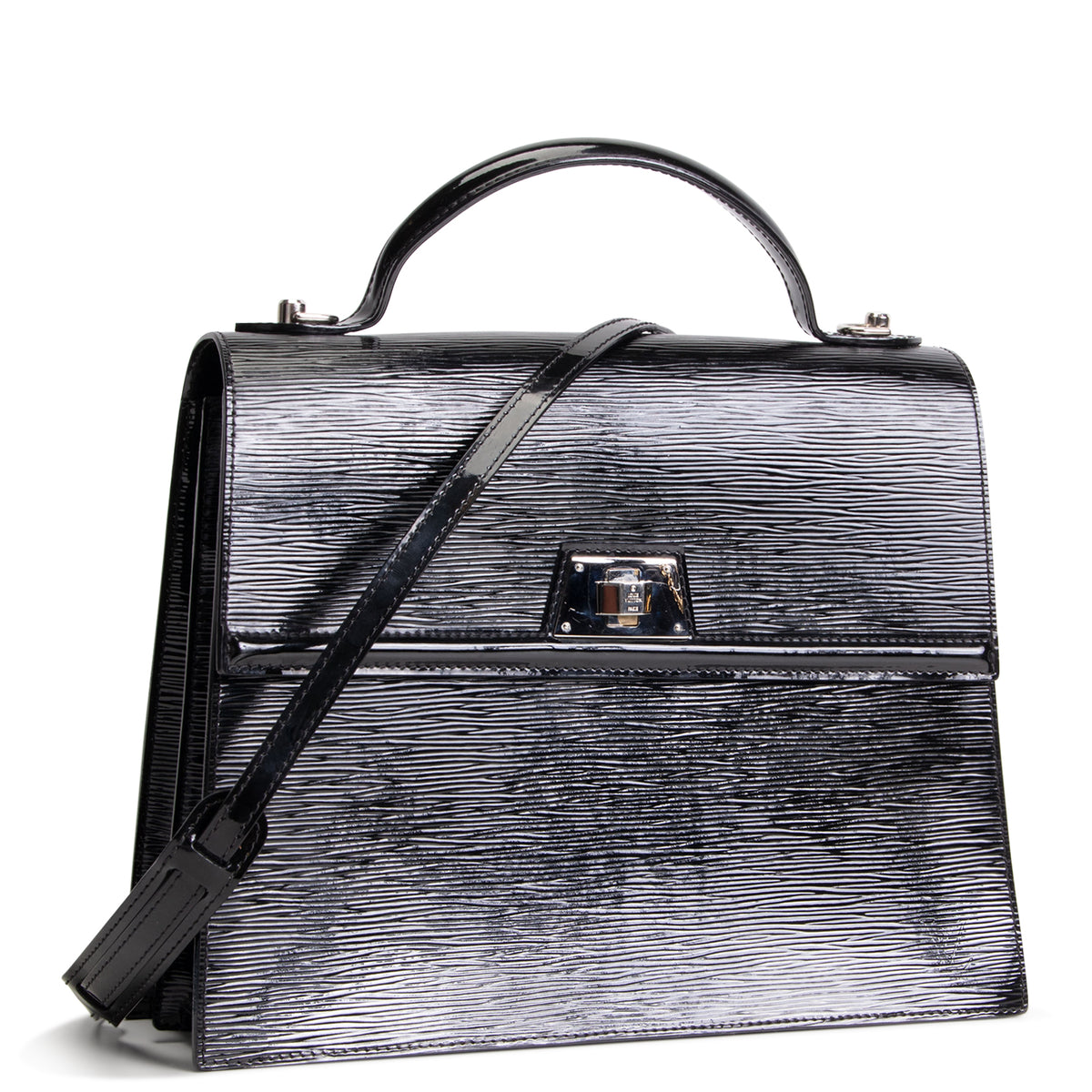 LOUIS VUITTON Epi Electric Sevigne Satchel GM - Black