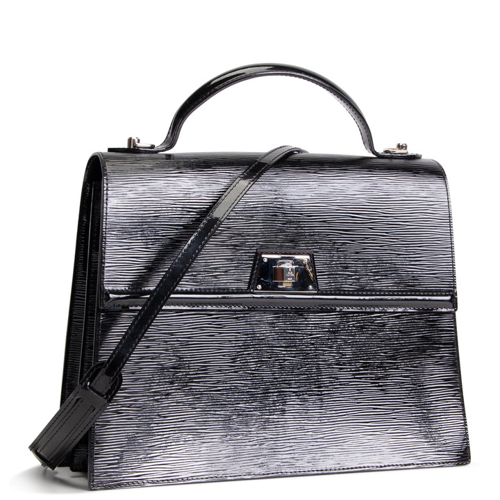 LOUIS VUITTON Epi Electric Sevigne Satchel GM - Black