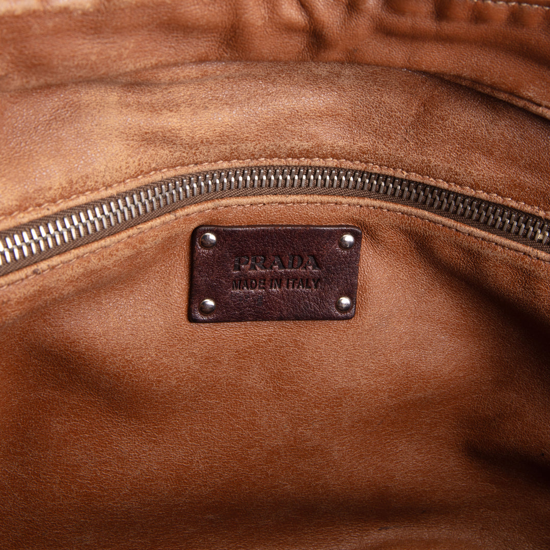 PRADA Washed Bouletto Bag OUTLET FINAL SALE