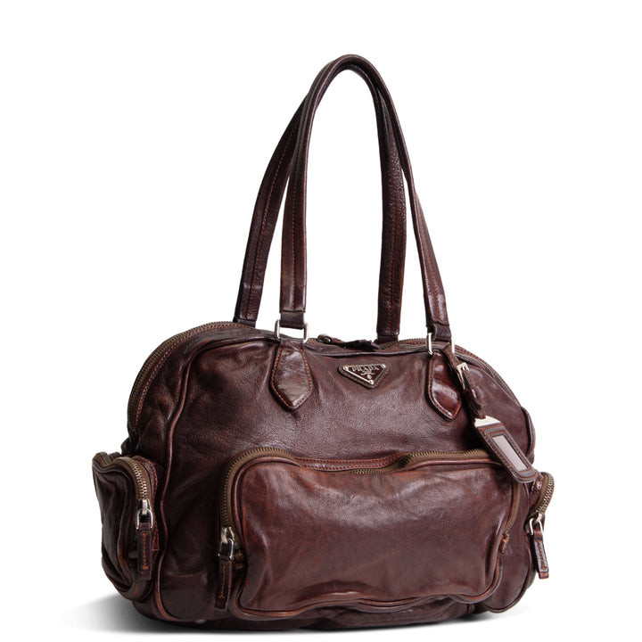 PRADA Washed Bouletto Bag OUTLET FINAL SALE