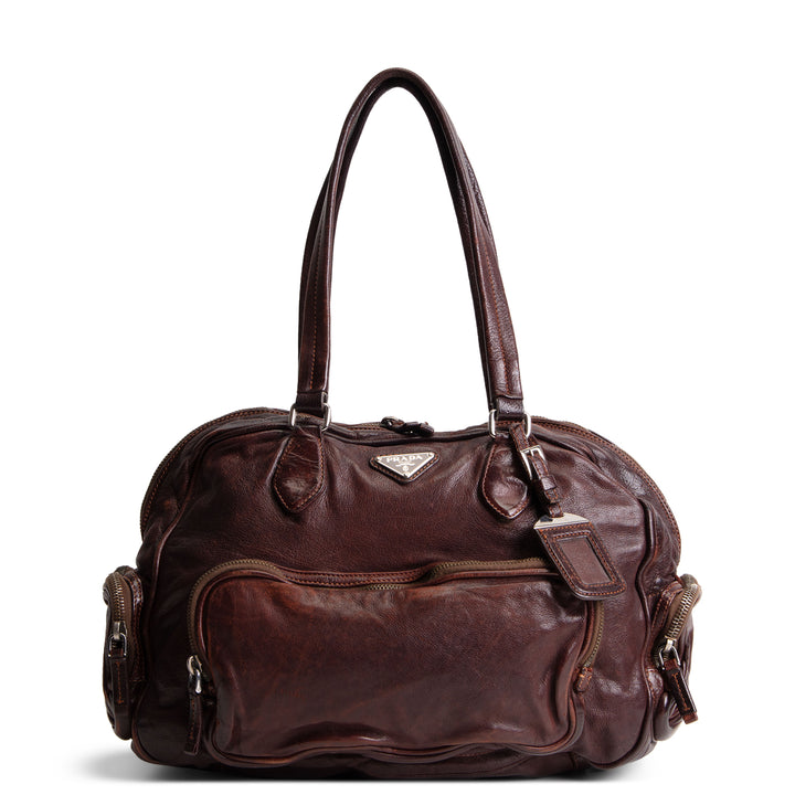 PRADA Washed Bouletto Bag OUTLET FINAL SALE