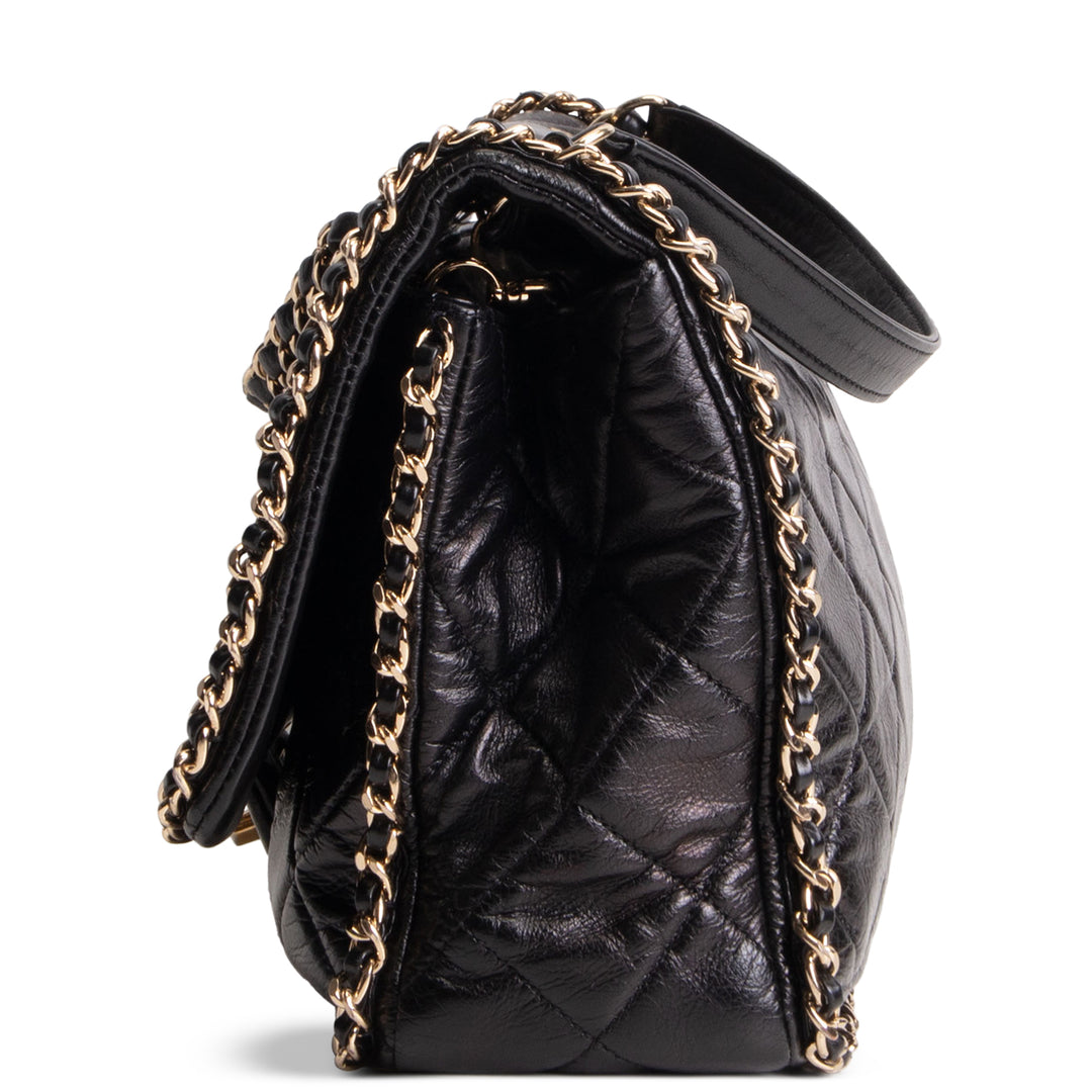 CHANEL Running Chain Flap Bag
