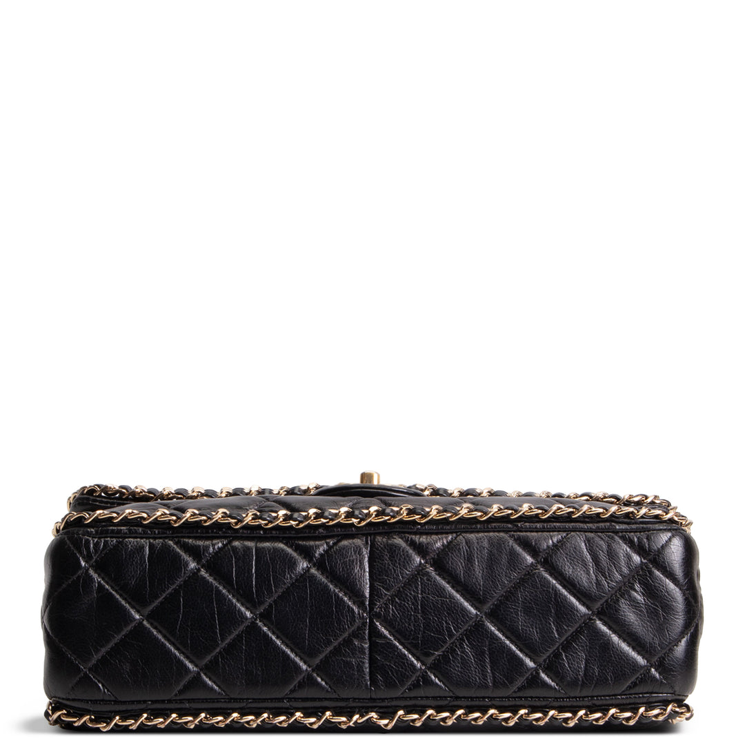 CHANEL Running Chain Flap Bag