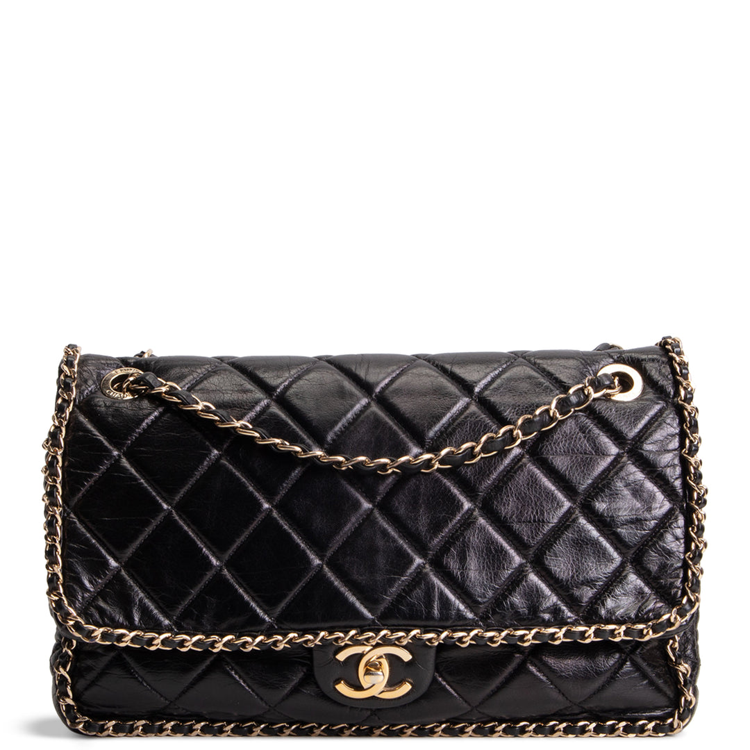 CHANEL Running Chain Flap Bag