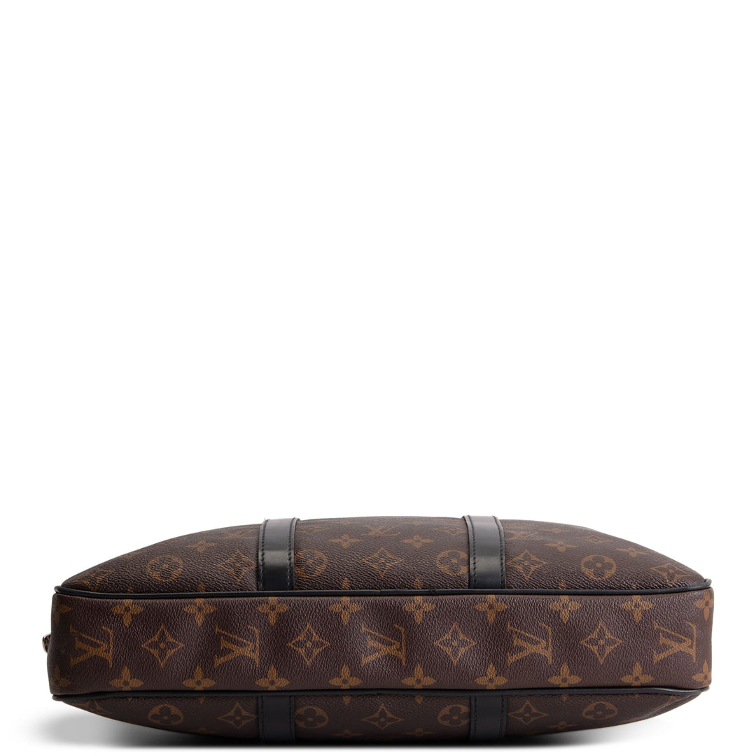 LOUIS VUITTON Monogram Macassar Porte-Document Voyage PM