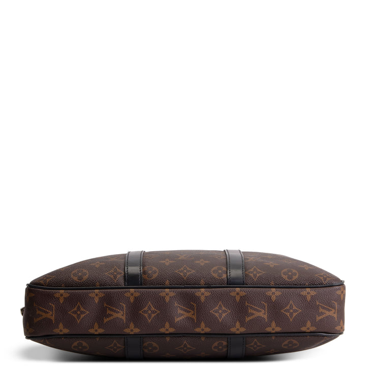 LOUIS VUITTON Monogram Macassar Porte-Document Voyage PM