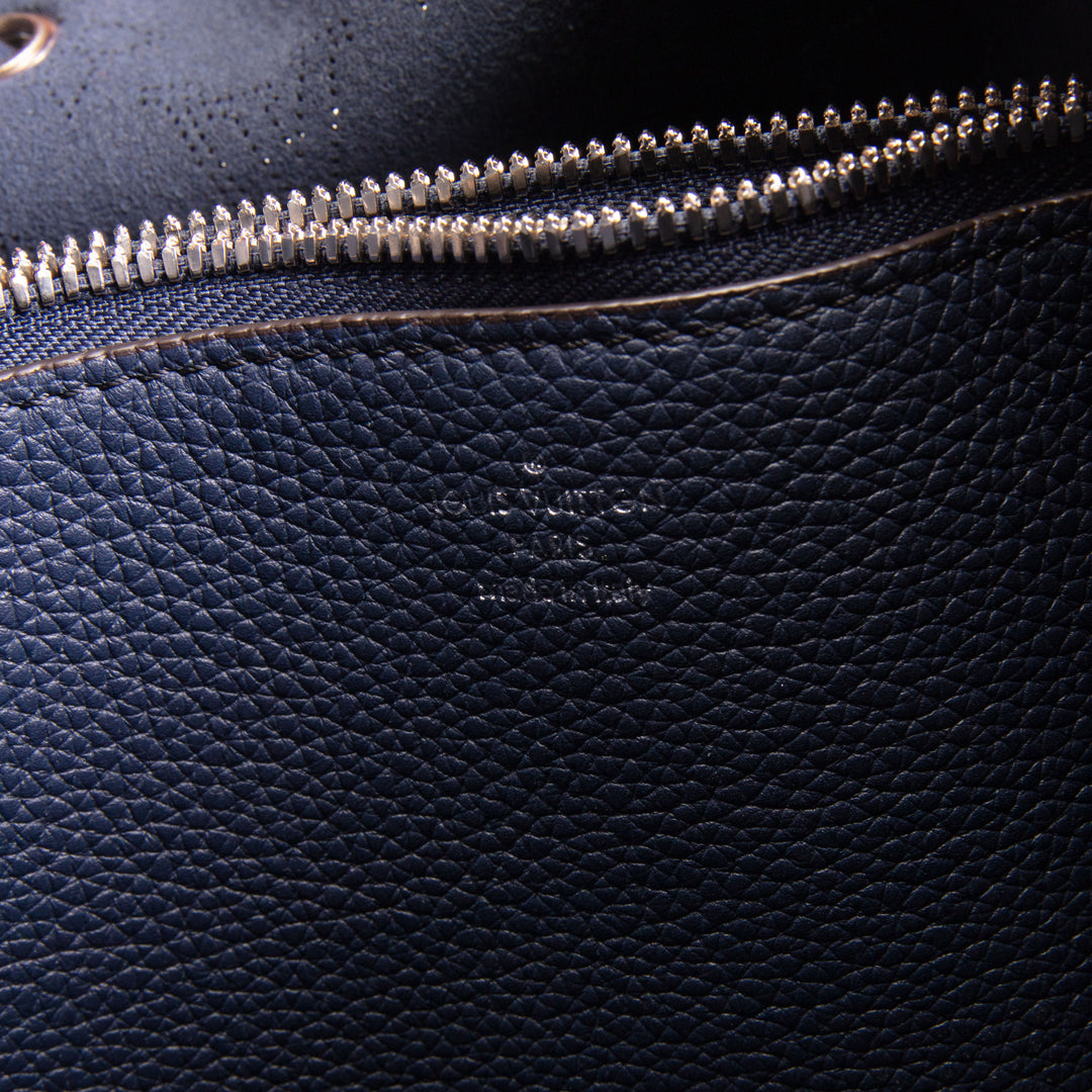 LOUIS VUITTON Monogram Mahina Muria Bucket Bag - Navy