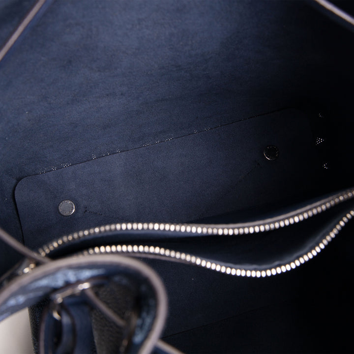 LOUIS VUITTON Monogram Mahina Muria Bucket Bag - Navy