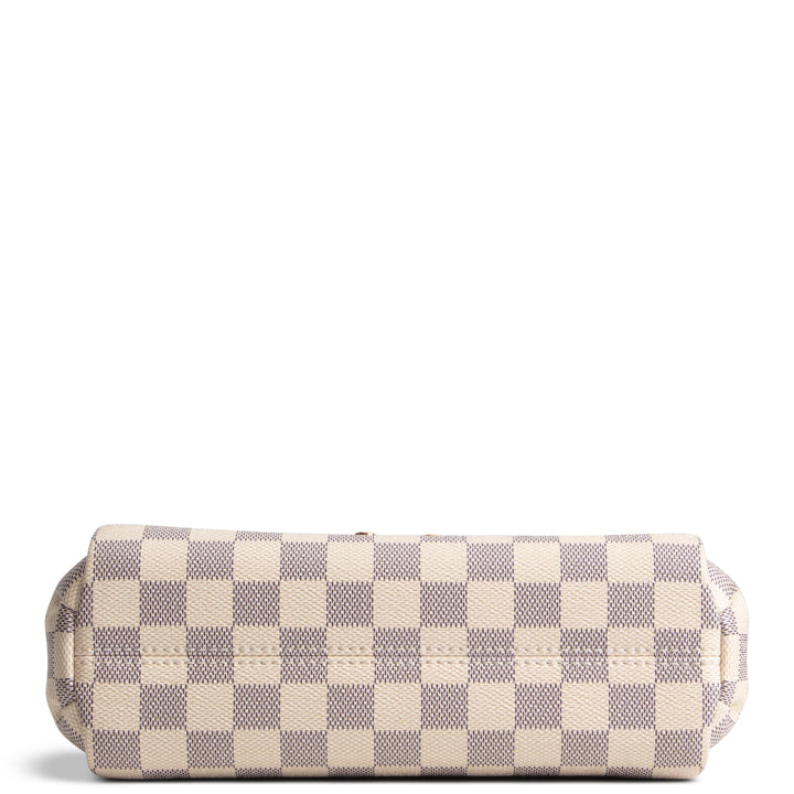 LOUIS VUITTON Damier Azur Braided Croisette Rose