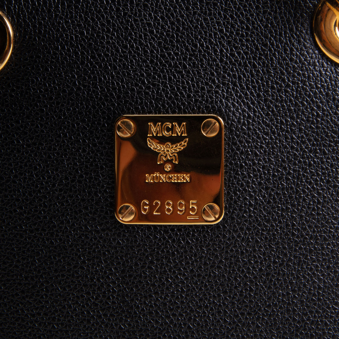 MCM Top Handle Bucket Bag - Leather