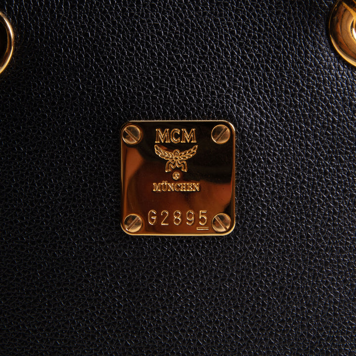 MCM Top Handle Bucket Bag - Leather