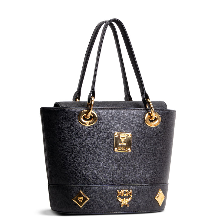 MCM Top Handle Bucket Bag - Leather