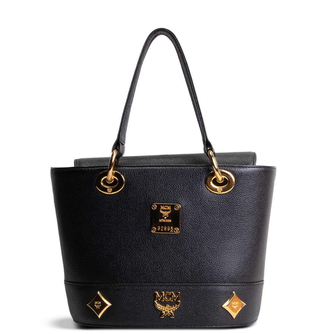 MCM Top Handle Bucket Bag - Leather