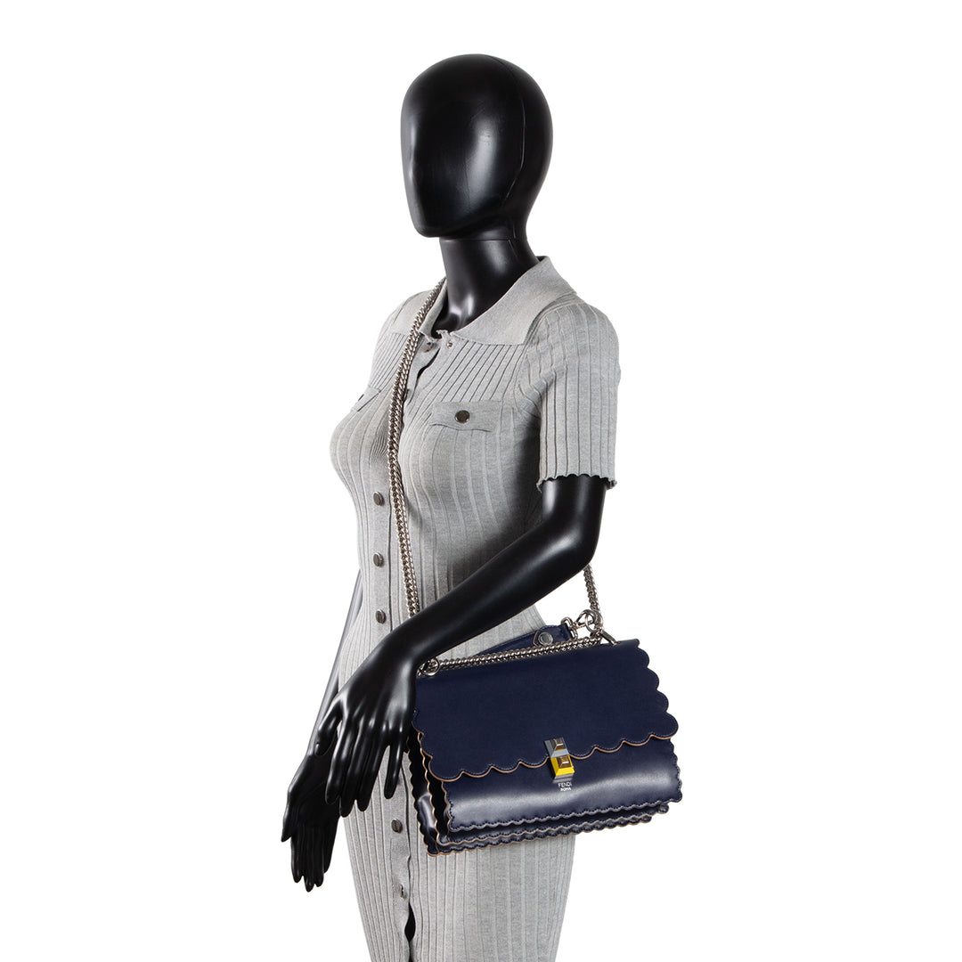 FENDI Kan Scalloped Tote Bag
