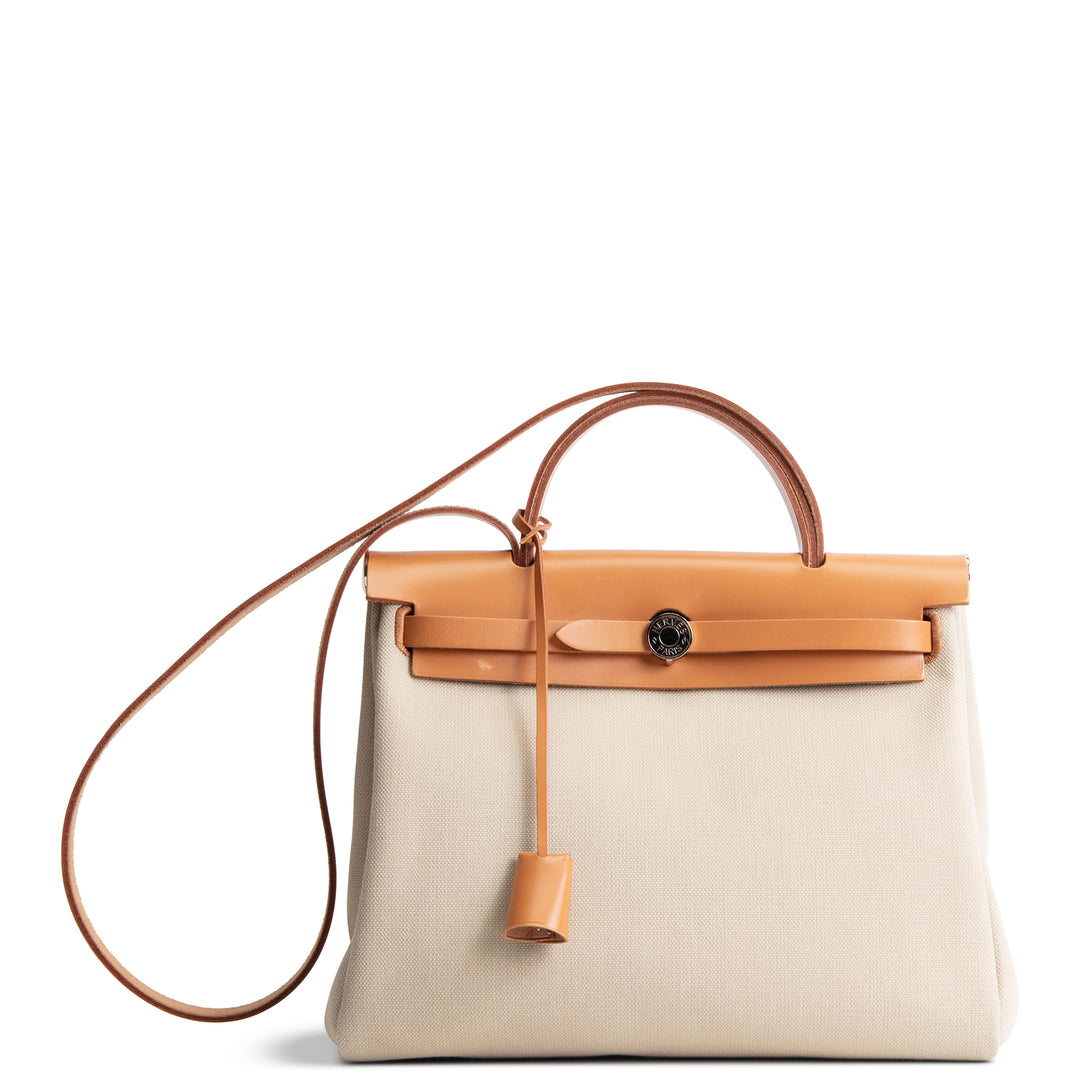 HERMES Toile Herbag Zip 31