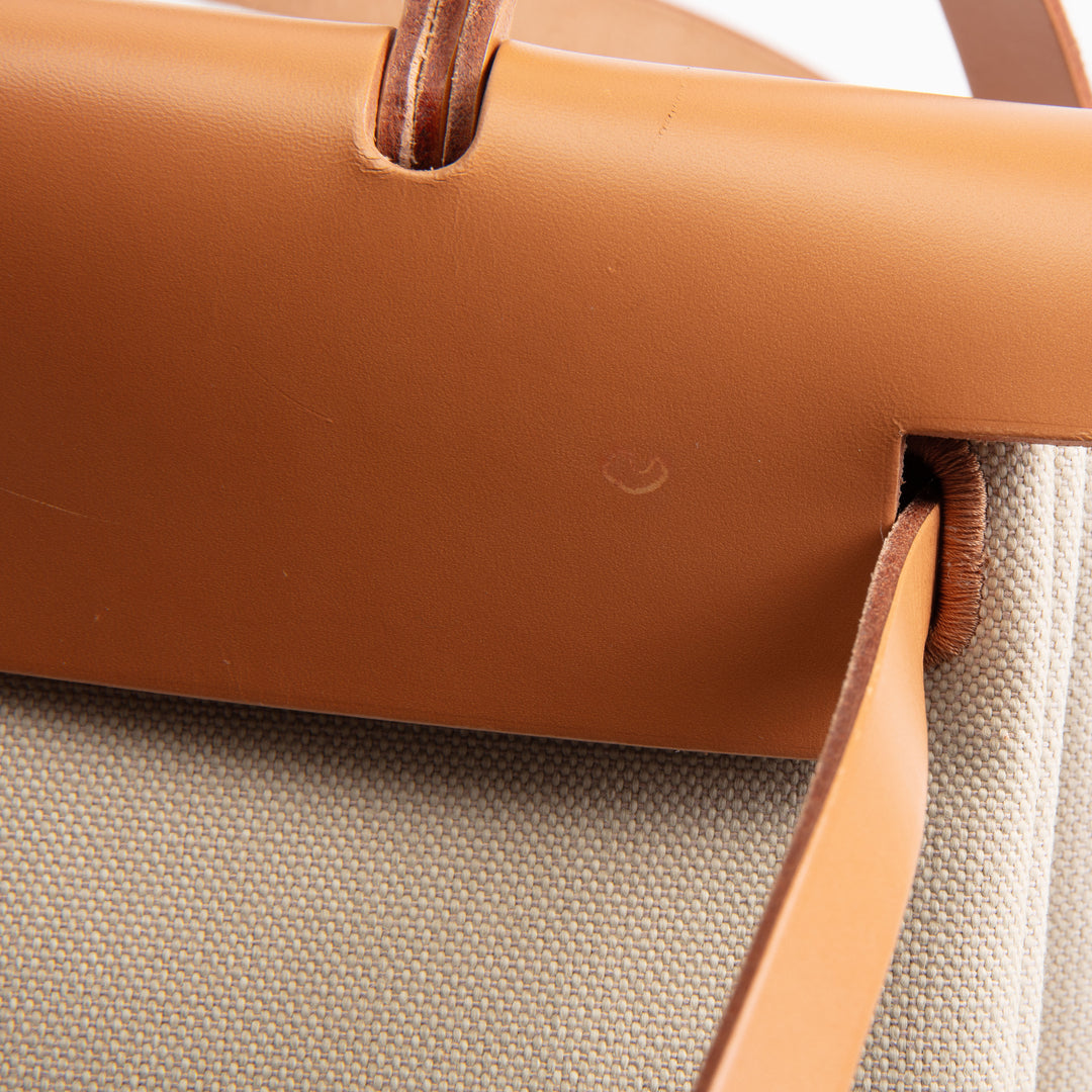 HERMES Toile Herbag Zip 31